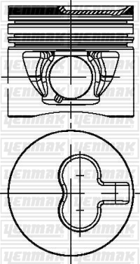 PISTON SEGMAN STD TATA TELCOLINE TDI 83.00 MM - YENMAK