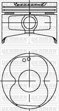 PISTON SEGMAN STD COROLLA 1.6 KRB 4AF 88-93 - YENMAK